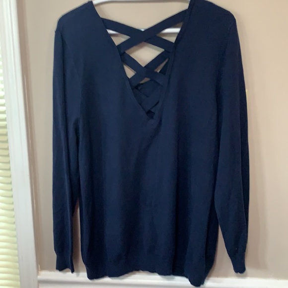 Tribekka 44 L/S Navy Lightweight sweater Sz XXL - Picture 3 of 8